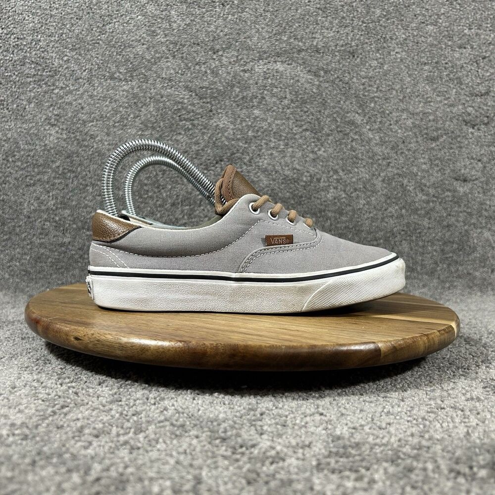 Vans Era 59 C&L Women’s Size 6.5 Gray Canvas Business Casual Skate Shoes Used